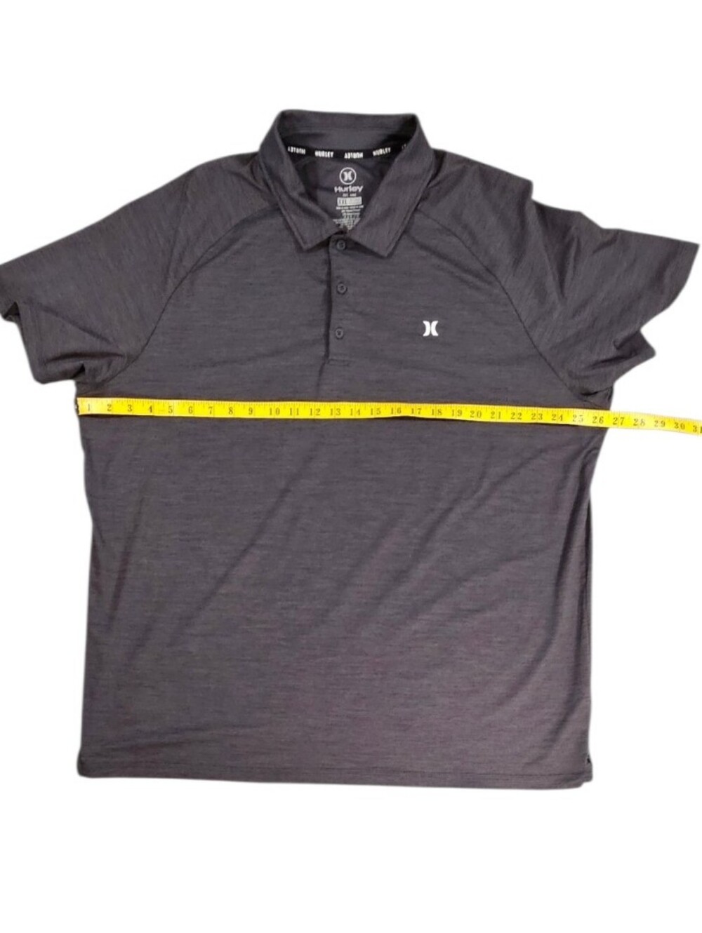 Hurley Men's XXL Heather Charcoal Polo - Picture 4 of 11